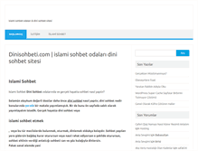 Tablet Screenshot of dinisohbeti.com